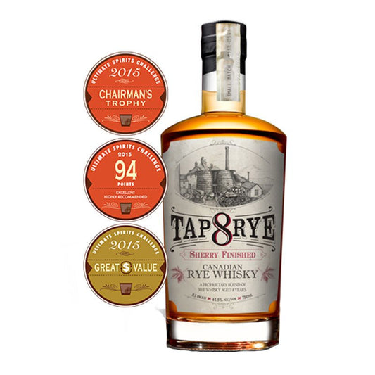 Tap 8 Years Sherry Finished Canadian Rye Whisky 750ml