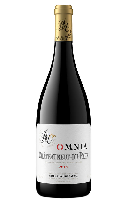 Rotem & Mounir Saouma Chateauneuf-du-Pape Omnia 2019  Front Bottle Shot