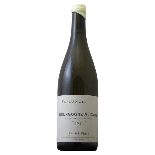 Patrick Piuze "1953" Bourgogne Aligote 2022  Front Bottle Shot