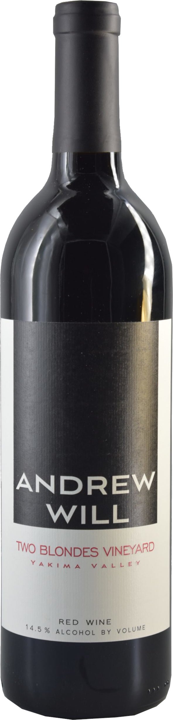 Andrew Will Winery Two Blondes Vineyard Red 2019  Front Bottle Shot