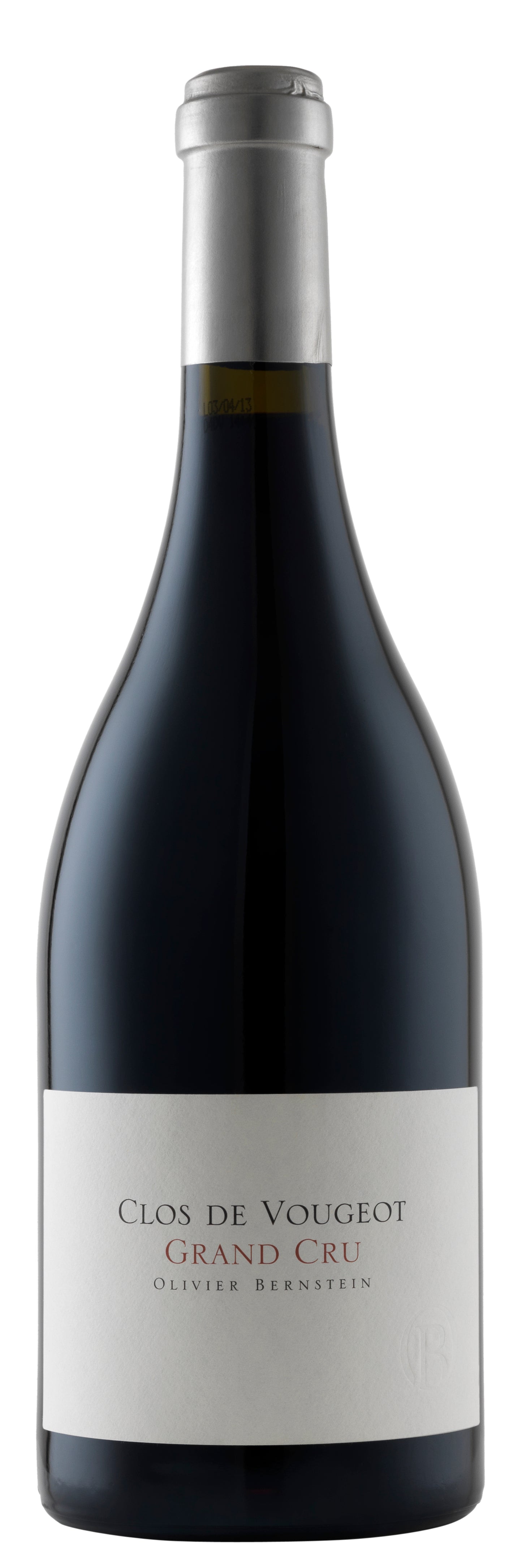 Olivier Bernstein Clos Vougeot Grand Cru 2017  Front Bottle Shot