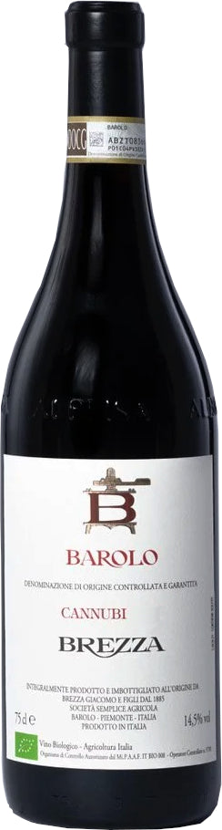 Brezza Barolo Cannubi 2020  Front Bottle Shot