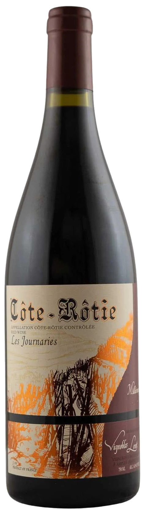 Levet Cote-Rotie Les Journaries 2021  Front Bottle Shot