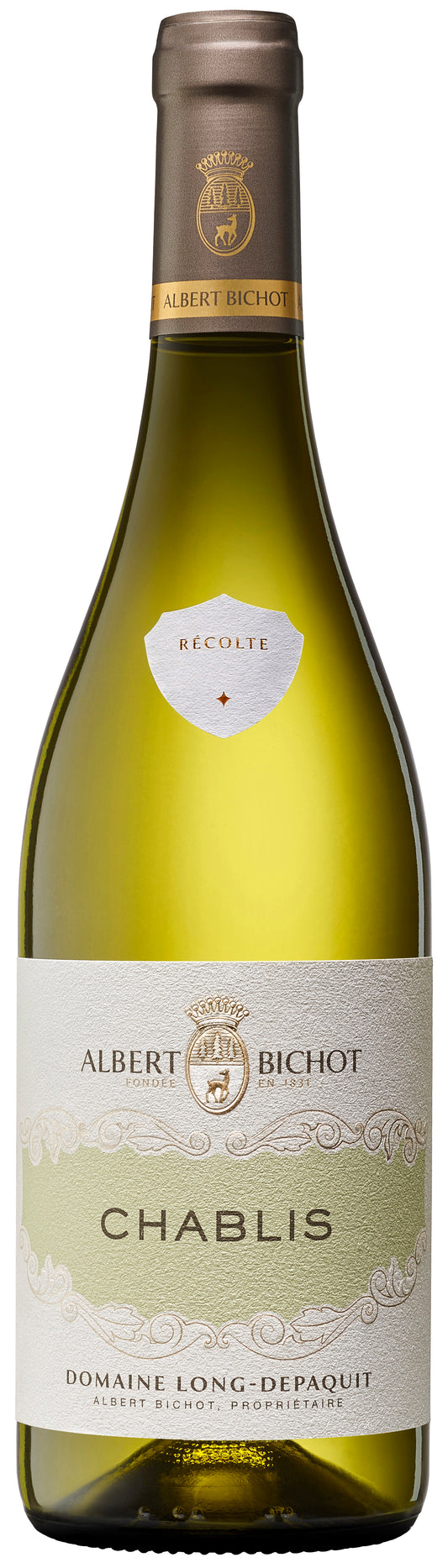 Albert Bichot Chablis Domaine Long Depaquit 2022  Front Bottle Shot