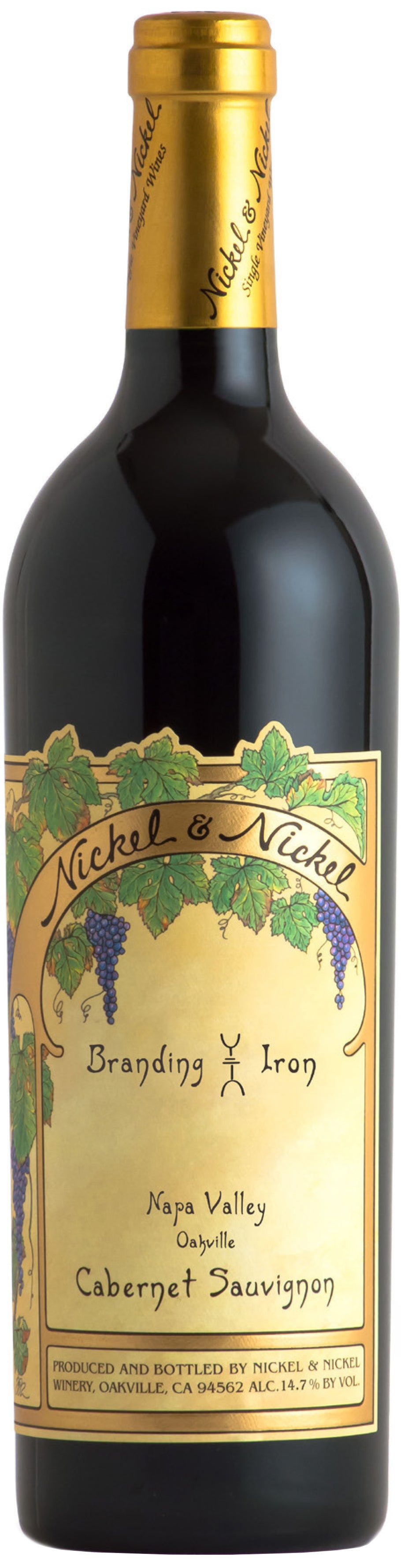 Nickel & Nickel Branding Iron Cabernet Sauvignon 2022  Front Bottle Shot
