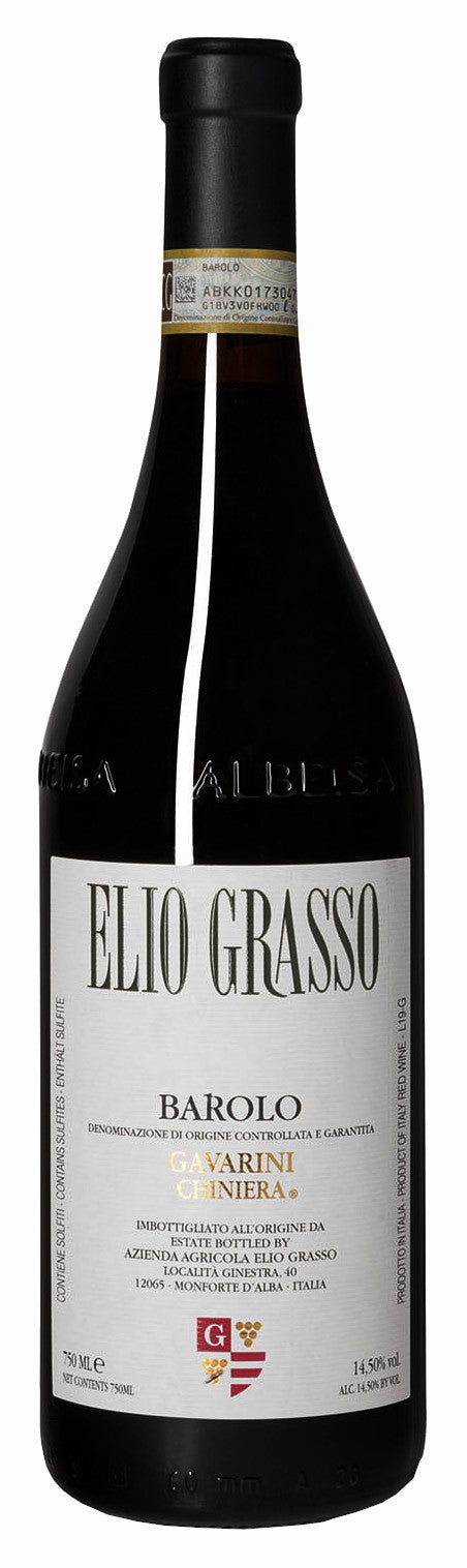 Elio Grasso Gavarini Vigna Chiniera Barolo 2021  Front Bottle Shot