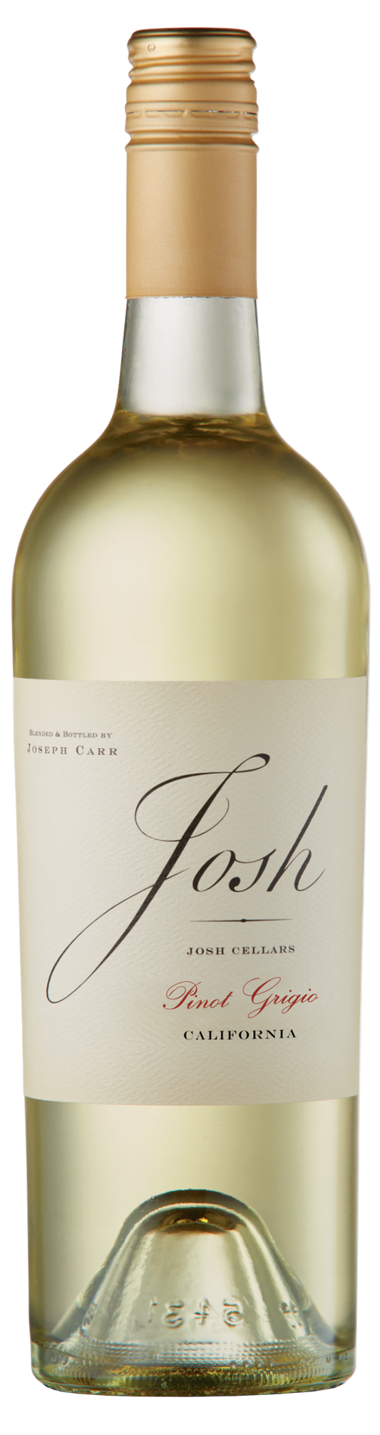 Josh Cellars Pinot Grigio 2023  Front Bottle Shot