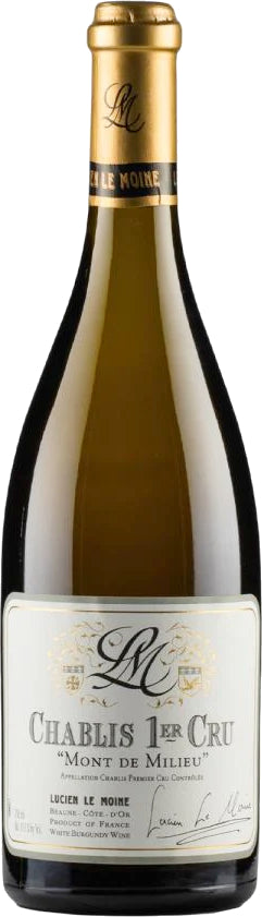 Lucien Le Moine Chablis Mont de Milieu Premier Cru 2021  Front Bottle Shot
