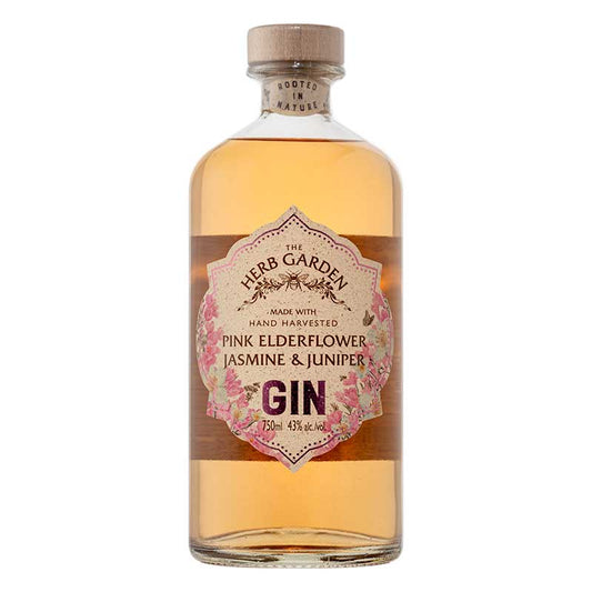 The Herb Garden Pink Elderflower Jasmine & Juniper Gin 750ml