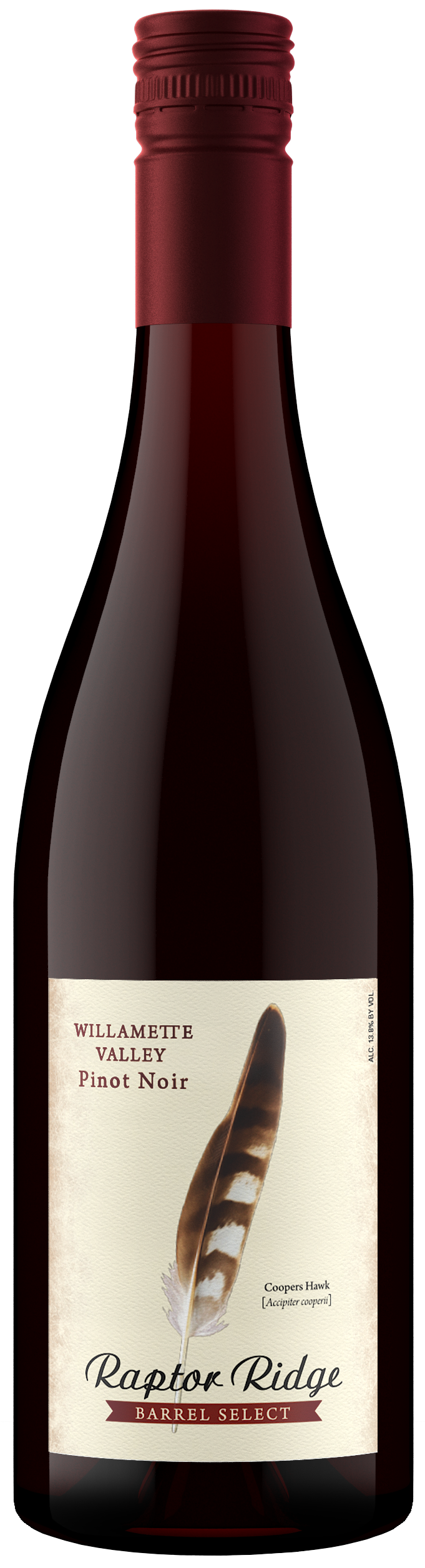 Raptor Ridge Barrel Select Pinot Noir 2023  Front Bottle Shot
