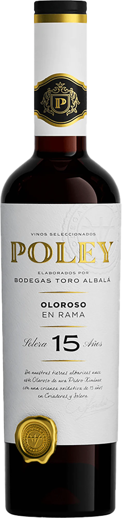 Toro Albala Poley 15 Year Oloroso En Rama Solera (500ML)  Front Bottle Shot