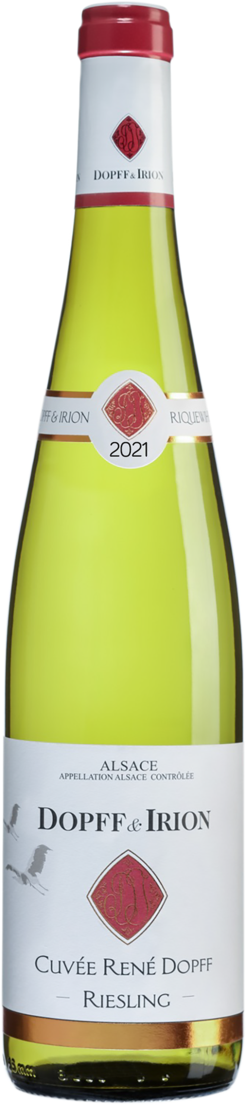 Dopff & Irion Cuvee Rene Riesling 2023  Front Bottle Shot
