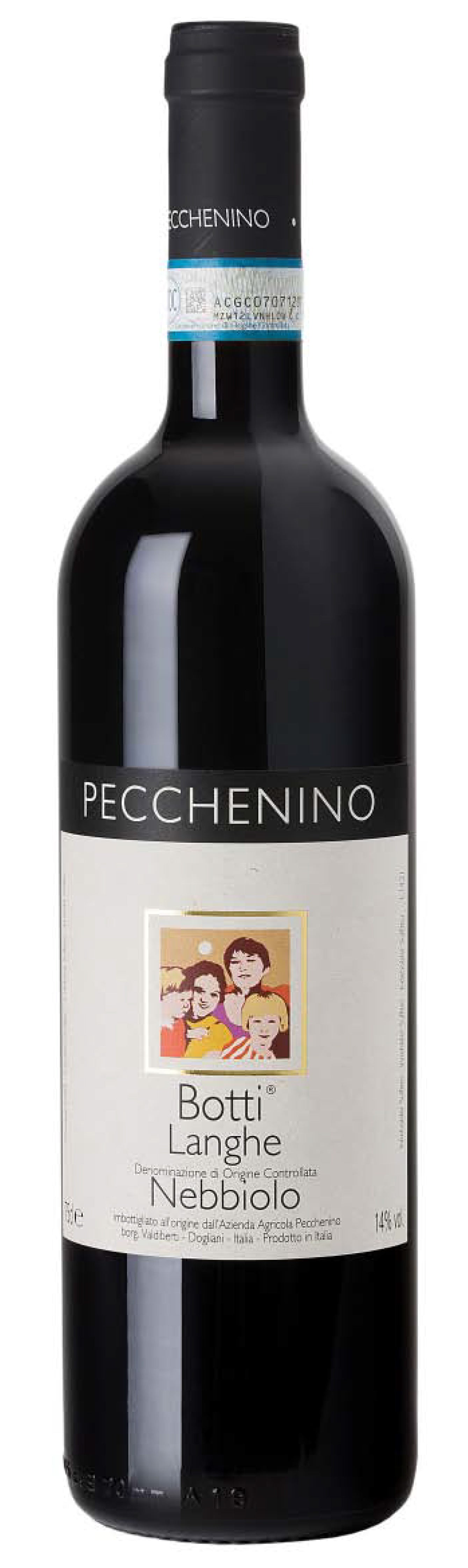 Pecchenino Langhe Vigna Botti Nebbiolo 2022  Front Bottle Shot