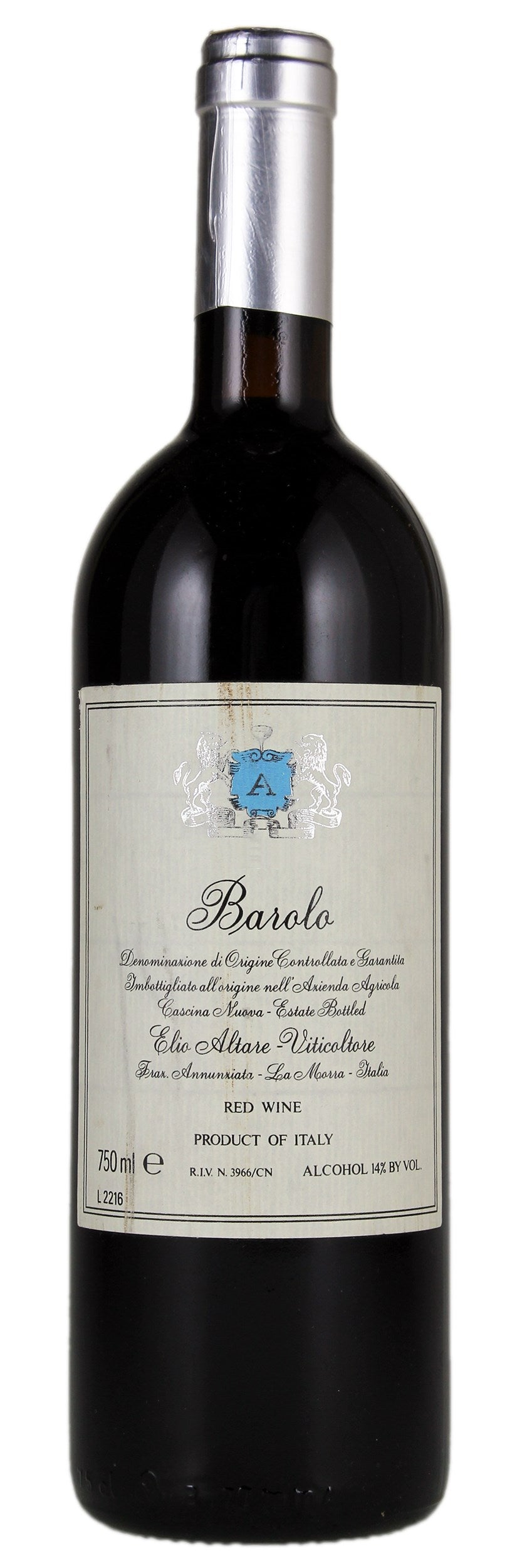 Elio Altare Barolo 2020  Front Bottle Shot