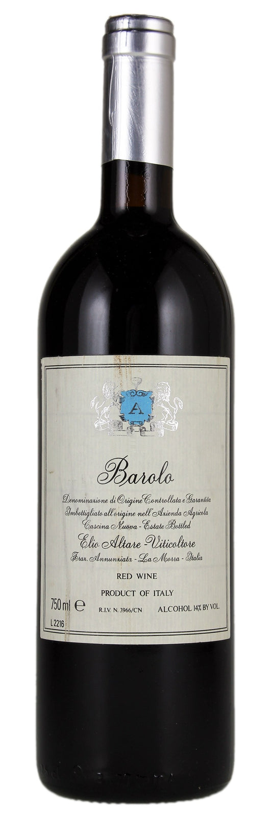 Elio Altare Barolo 2020  Front Bottle Shot