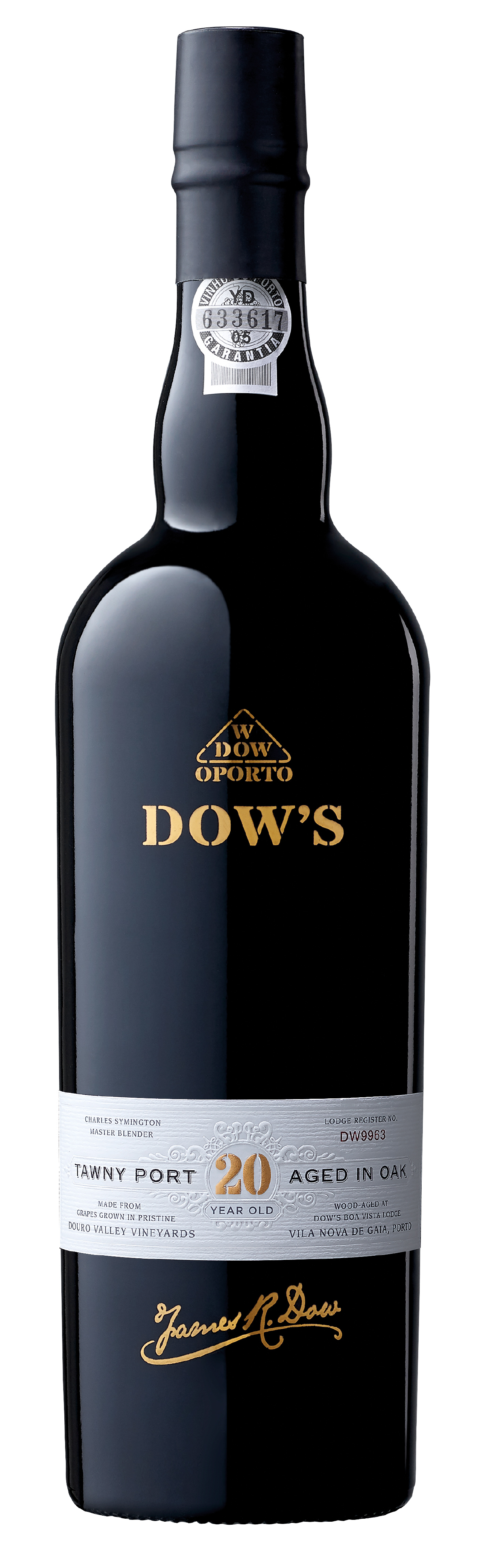 Dow's 20 Year Old Tawny Port  Front Bottle Shot