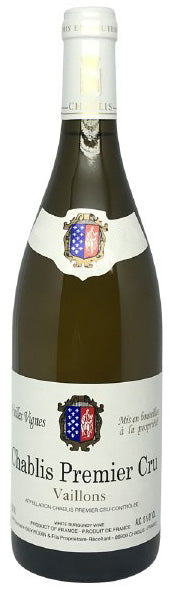 Domaine Guy Robin Chablis Vaillons Vieilles Vignes Premier Cru 2022  Front Bottle Shot