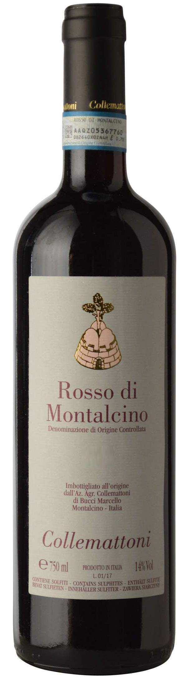 Collemattoni Rosso di Montalcino 2021  Front Bottle Shot