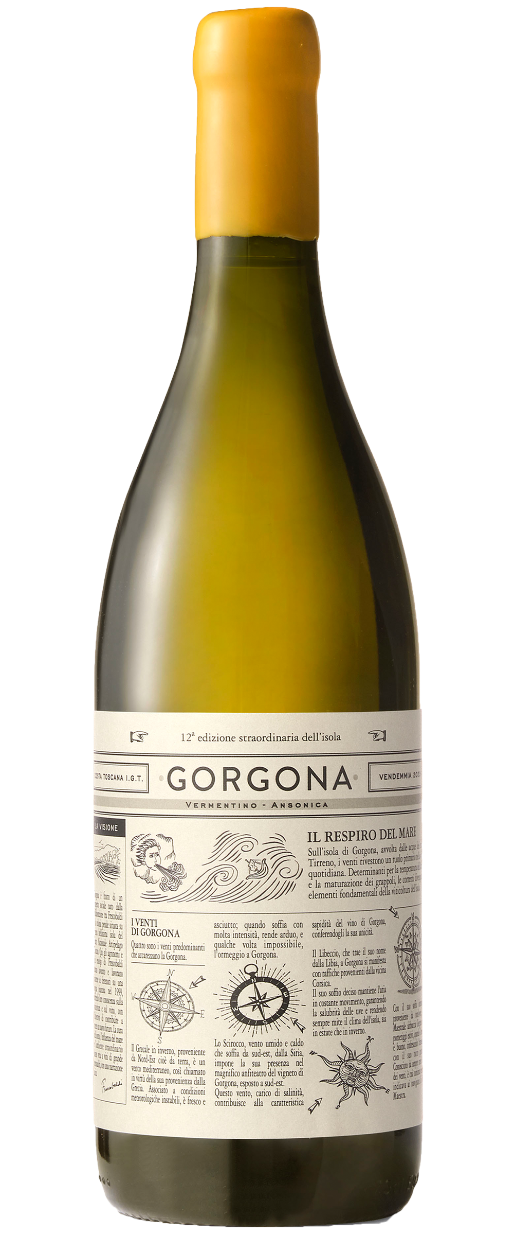 Frescobaldi Gorgona 2023  Front Bottle Shot