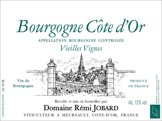 Domaine Remi Jobard Bourgogne Cote d'Or Blanc Vieilles Vignes (375ML half-bottle) 2022