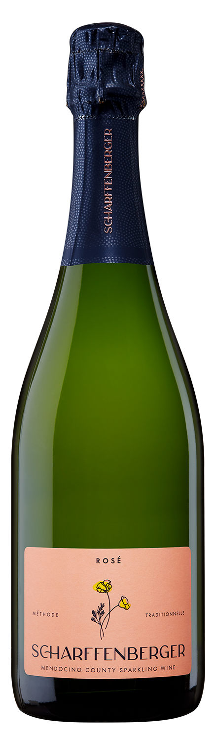 Scharffenberger Brut Rose  Front Bottle Shot
