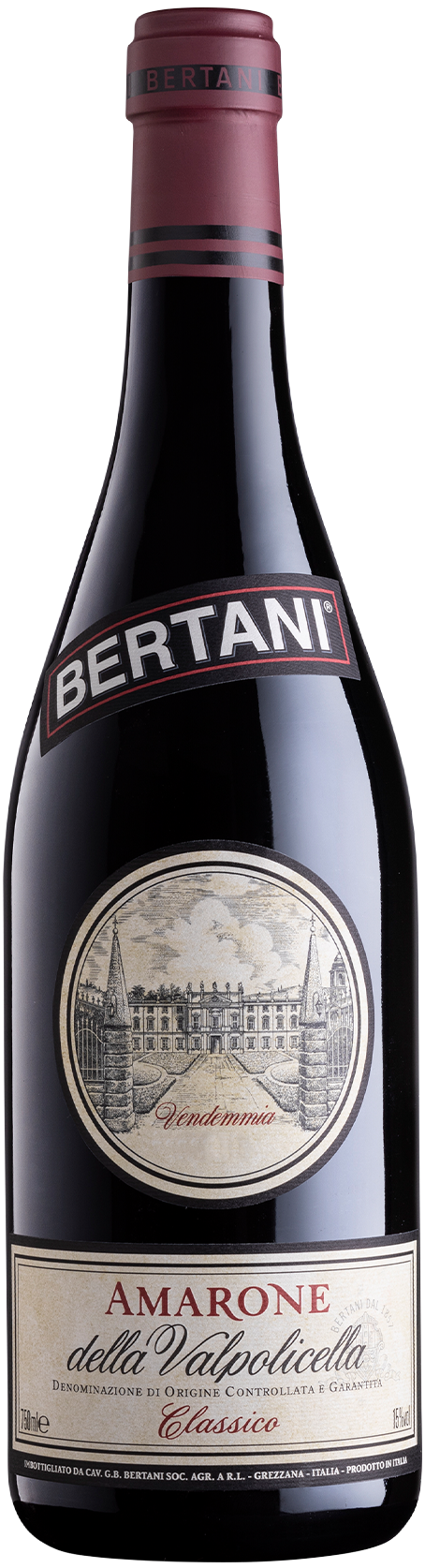 Bertani Amarone Classico 2012  Front Bottle Shot