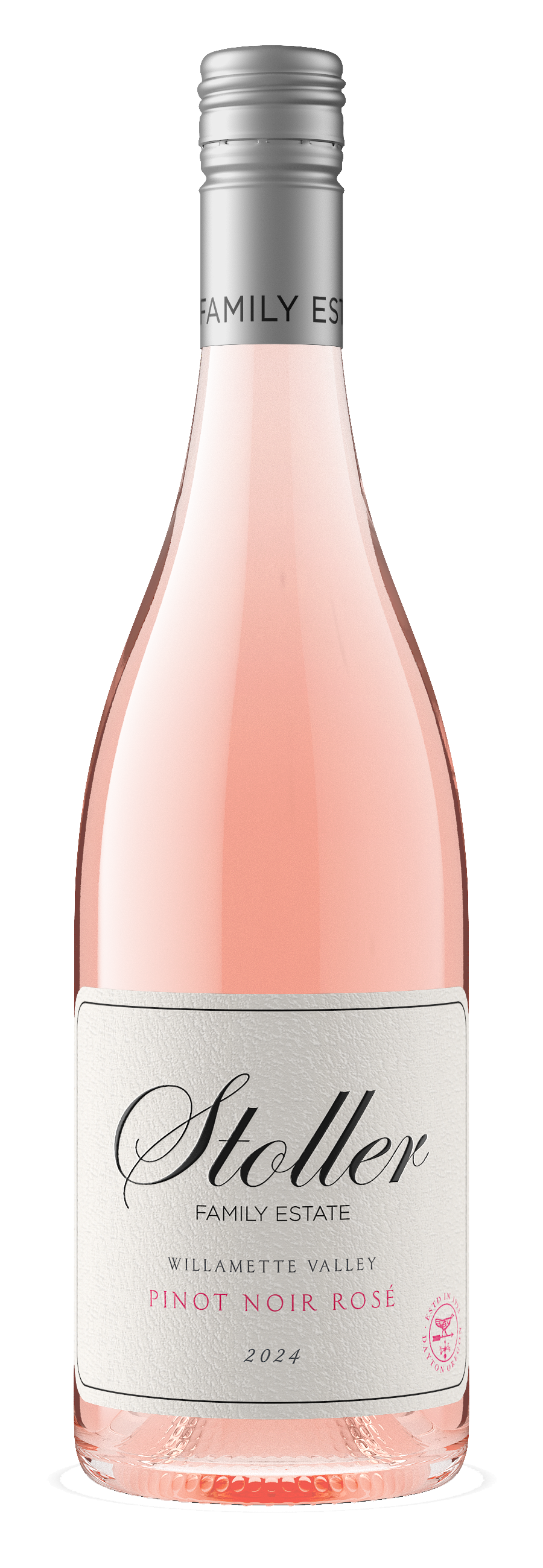 Stoller Pinot Noir Rose 2024  Front Bottle Shot