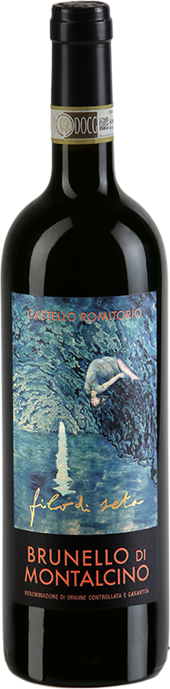 Castello Romitorio Brunello di Montalcino Filo di Seta 2018  Front Bottle Shot