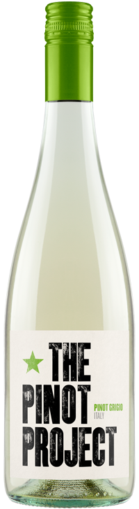 The Pinot Project Pinot Grigio 2023  Front Bottle Shot