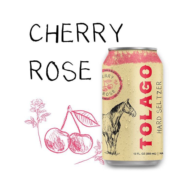 Tolago Cherry Rose Hard Seltzer 6/12oz