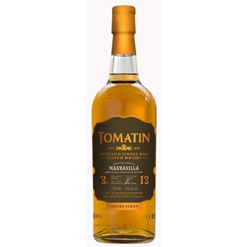 Tomatin 12 Year Old Cuatro Manzanilla Sherry Cask Finish Single Malt Scotch Whisky