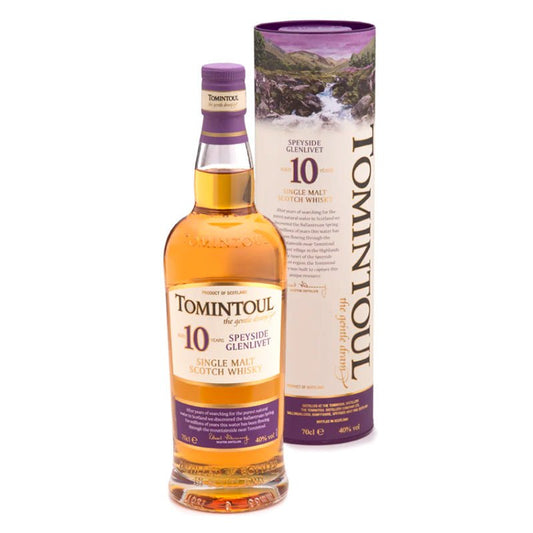 Tomintoul 10 Year Speyside Glenlivet Scotch Whisky 750ml