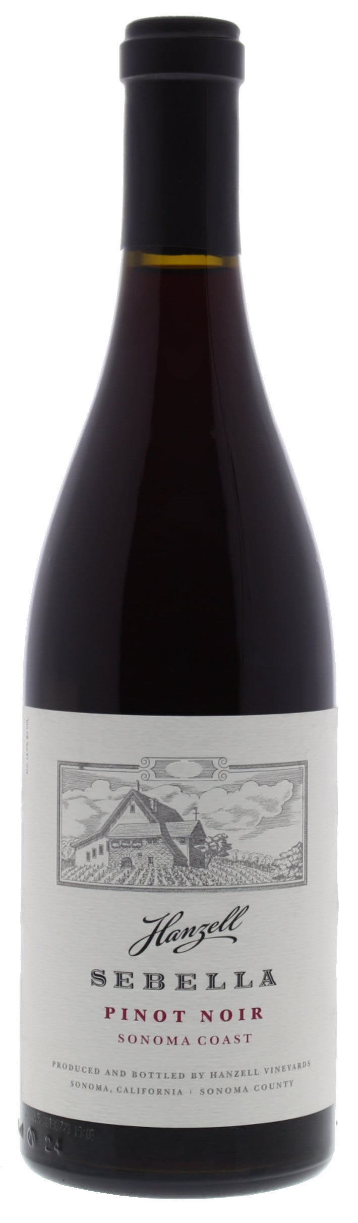 Hanzell Sebella Pinot Noir 2022  Front Bottle Shot