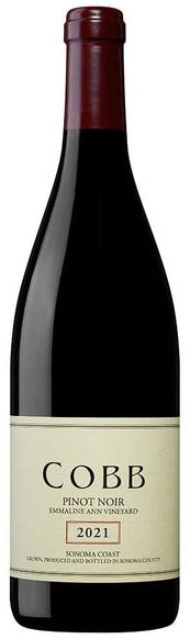 Cobb Wines Emmaline Ann Vineyard Pinot Noir 2021  Front Bottle Shot