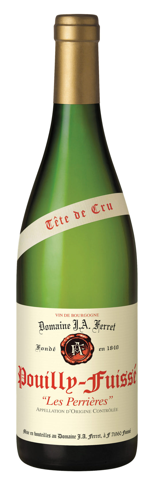 Domaine Ferret Pouilly-Fuisse Les Perrieres Premier Cru 2022  Front Bottle Shot
