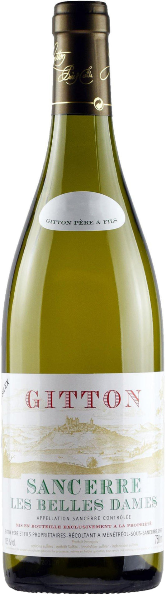 Gitton Pere et Fils Sancerre Les Belles Dames 2023  Front Bottle Shot