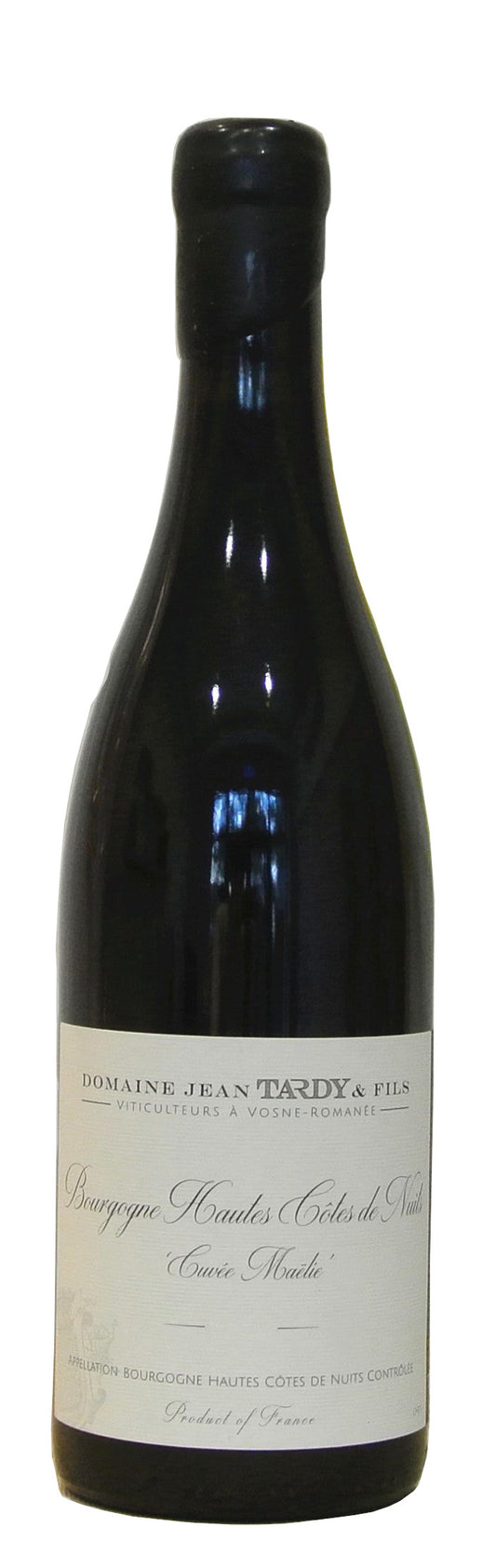Jean Tardy Bourgogne Hautes Cotes de Nuits Cuvee Maelie 2020  Front Bottle Shot