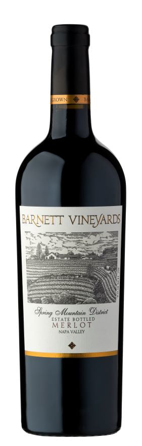 Barnett Vineyards Spring Mountain Merlot 2022  Front Bottle Shot