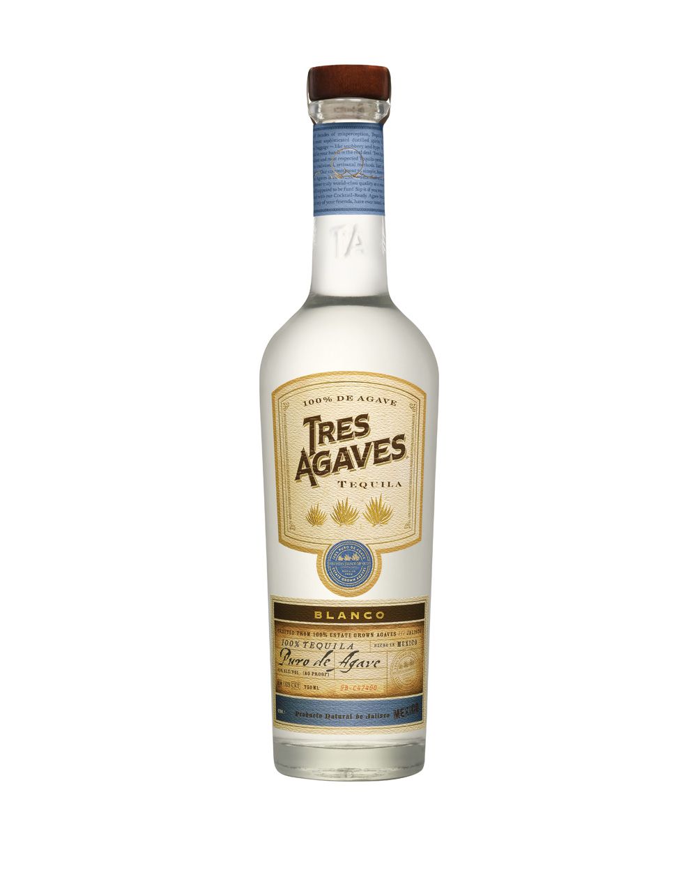 TRES AGAVES® BLANCO TEQUILA 750 ML