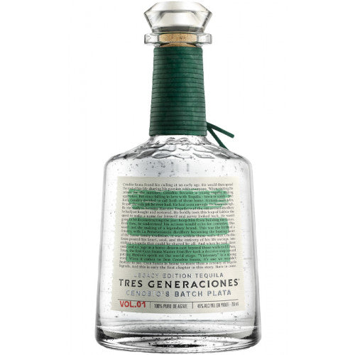 Tres Generaciones Legacy Edition Tequila Cenebio's Batch Plata