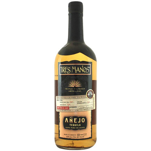 Tres Manos AÃ±ejo Tequila (1L)