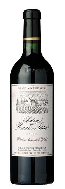 Chateau de Haute-Serre Cahors Malbec 2019  Front Bottle Shot