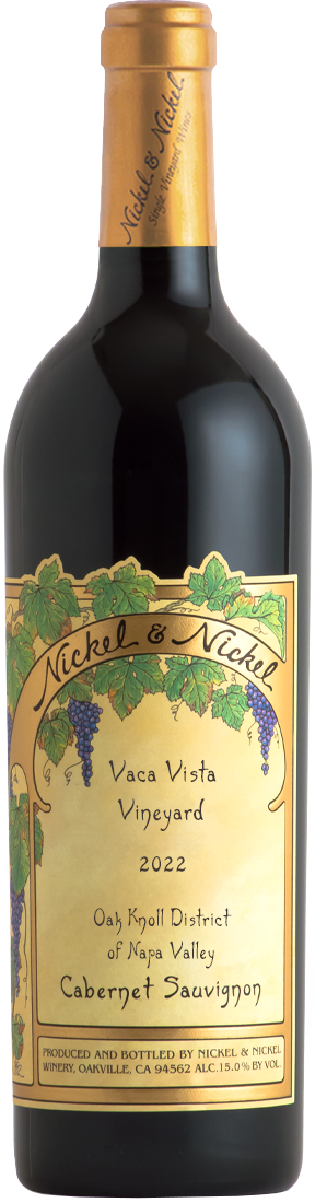 Nickel & Nickel Vaca Vista Cabernet Sauvignon 2022  Front Bottle Shot
