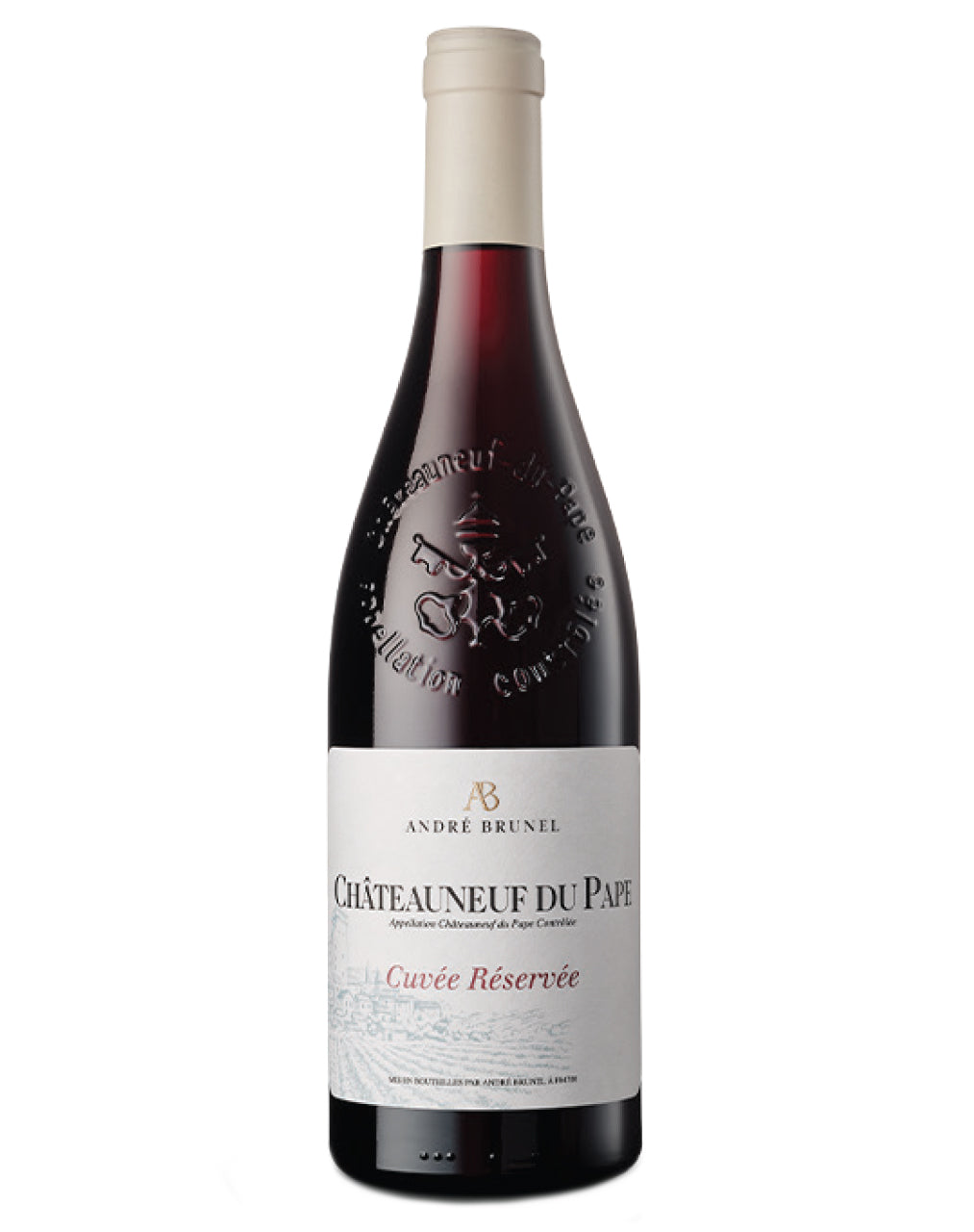 Andre Brunel Chateauneuf-du-Pape Cuvee Reservee 2022  Front Bottle Shot