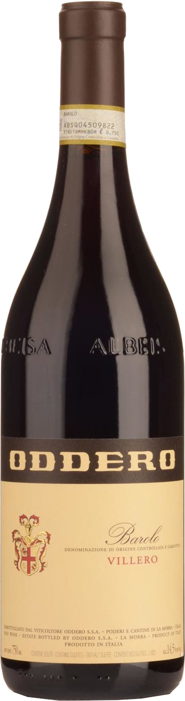 Oddero Barolo Villero 2020  Front Bottle Shot