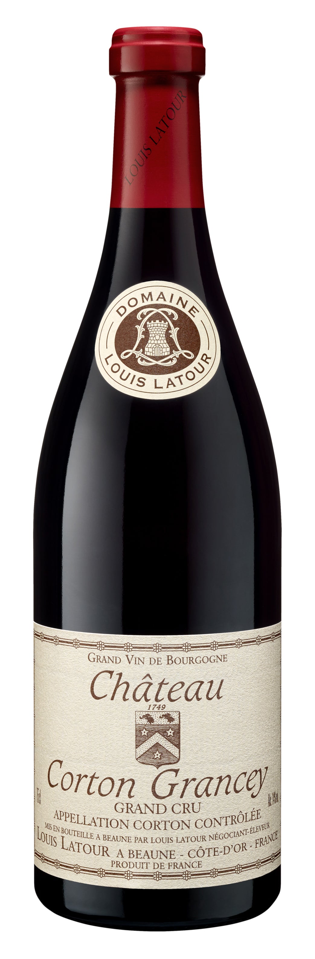 Louis Latour Chateau Corton Grancey Grand Cru 2022  Front Bottle Shot