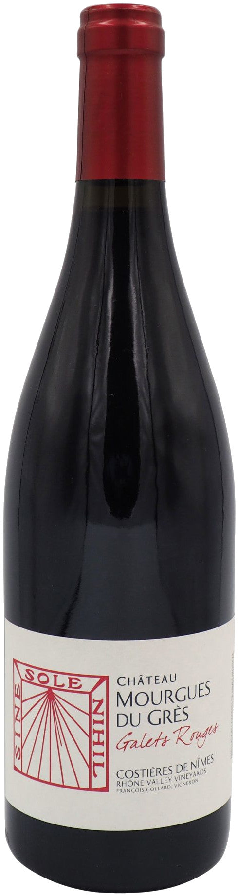 Chateau Mourgues du Gres Costieres de Nimes Galets Rouge 2022  Front Bottle Shot