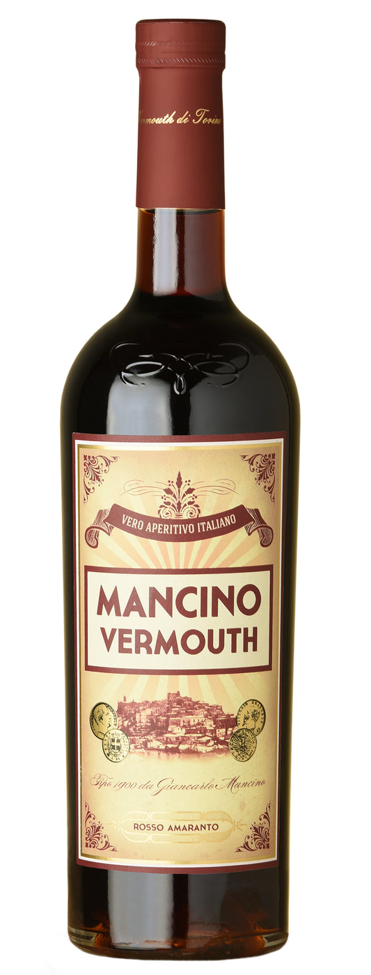 Mancino Rosso Amaranto Vermouth  Front Bottle Shot