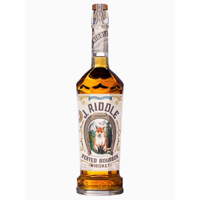 Two James J. Riddle Peated Bourbon Whiskey 750ml