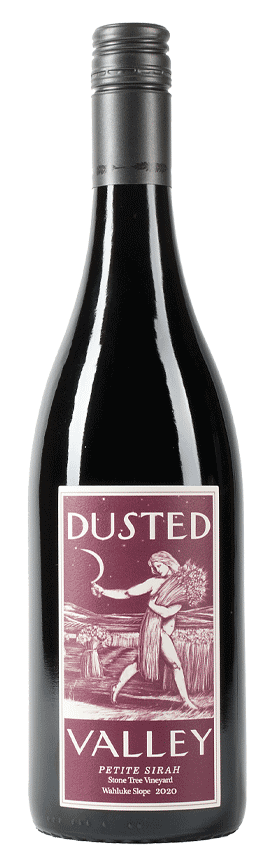 Dusted Valley Wahluke Slope Petite Sirah 2020  Front Bottle Shot